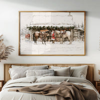 Santa's Snowy Stable Stop