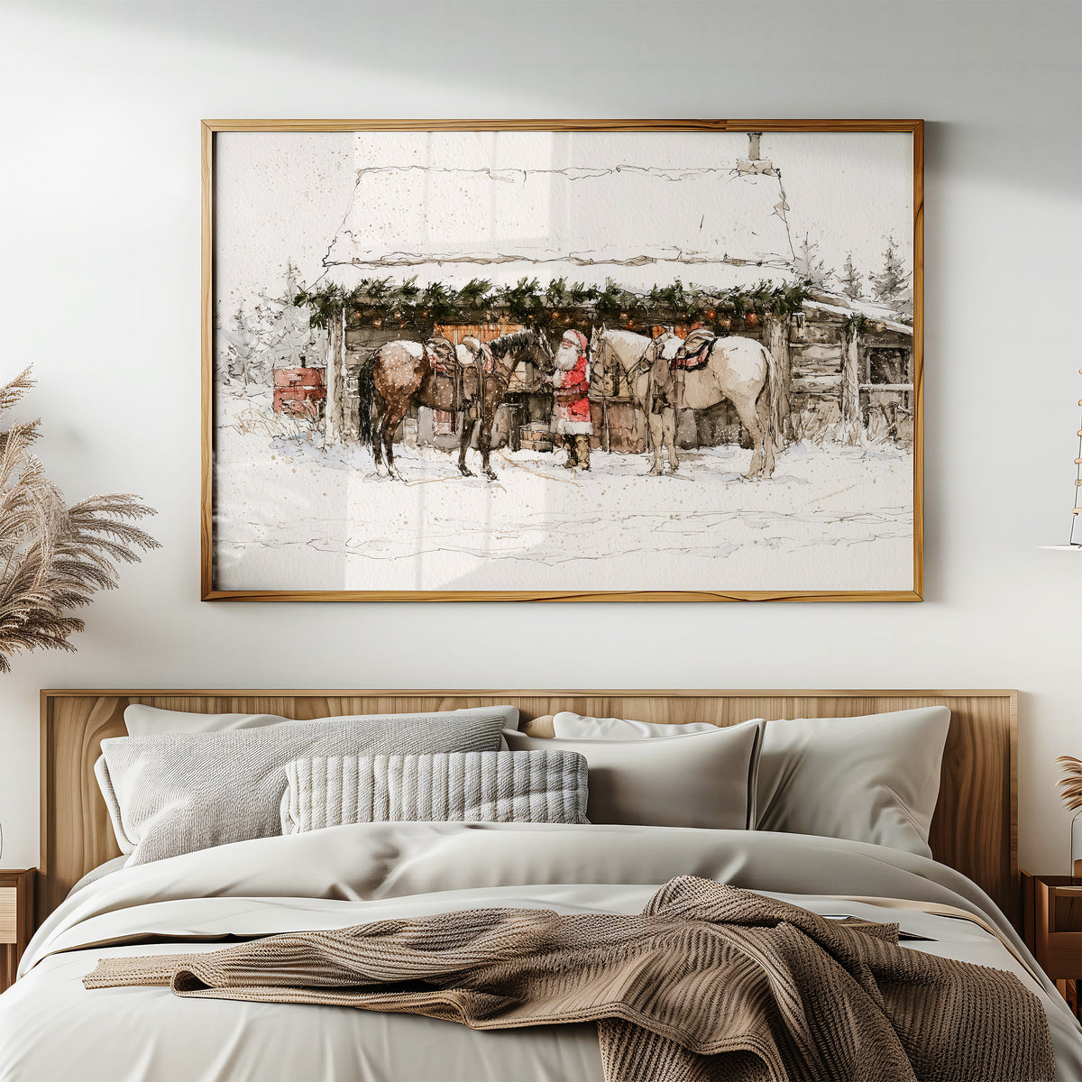 Santa's Snowy Stable Stop