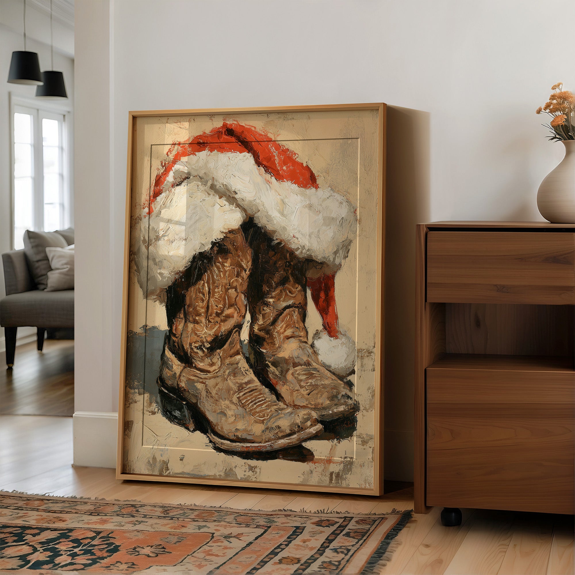 Weathered Boots, Santa's Visit