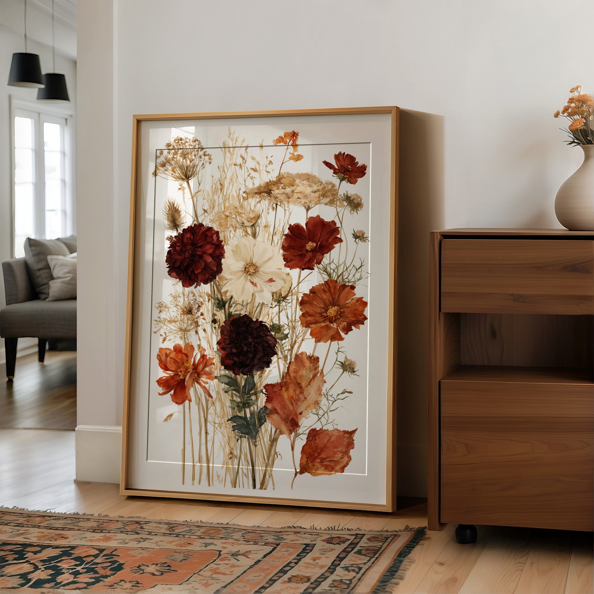 Autumn Pressed Flower Bouquet