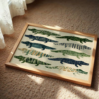 Ten Painted Alligators
