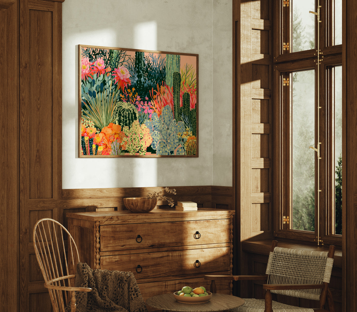 Blooming Cactus Garden