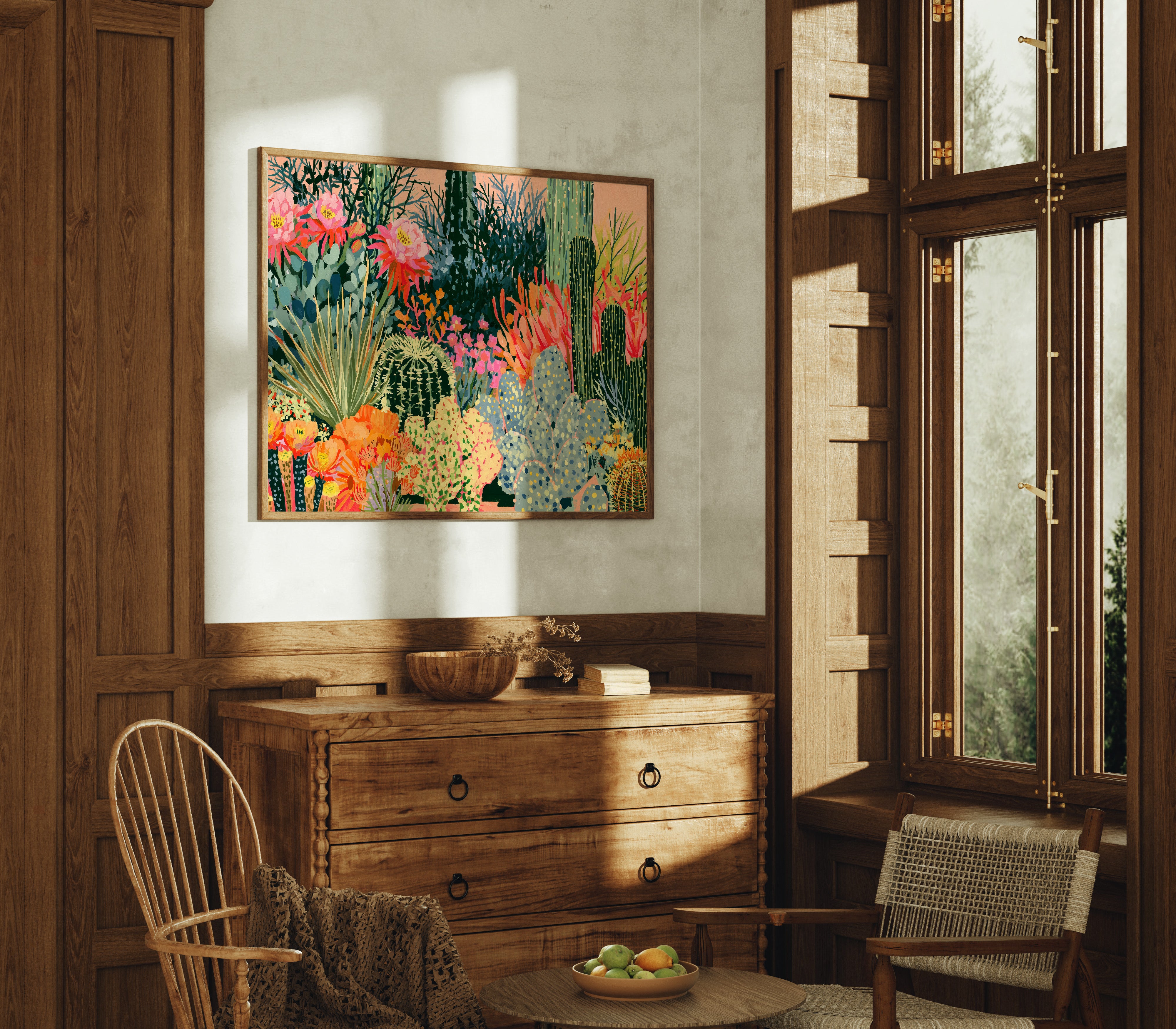 Blooming Cactus Garden