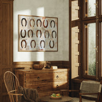 Fourteen Rusted Horseshoes