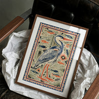 Heron Among The Reeds