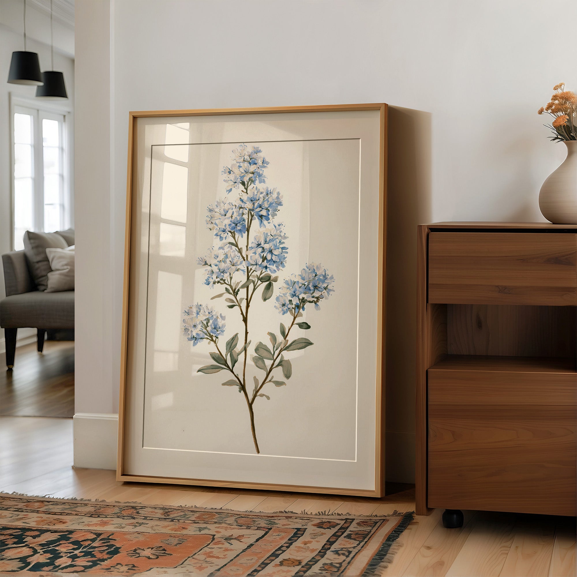 Lilac Blossom On Cream