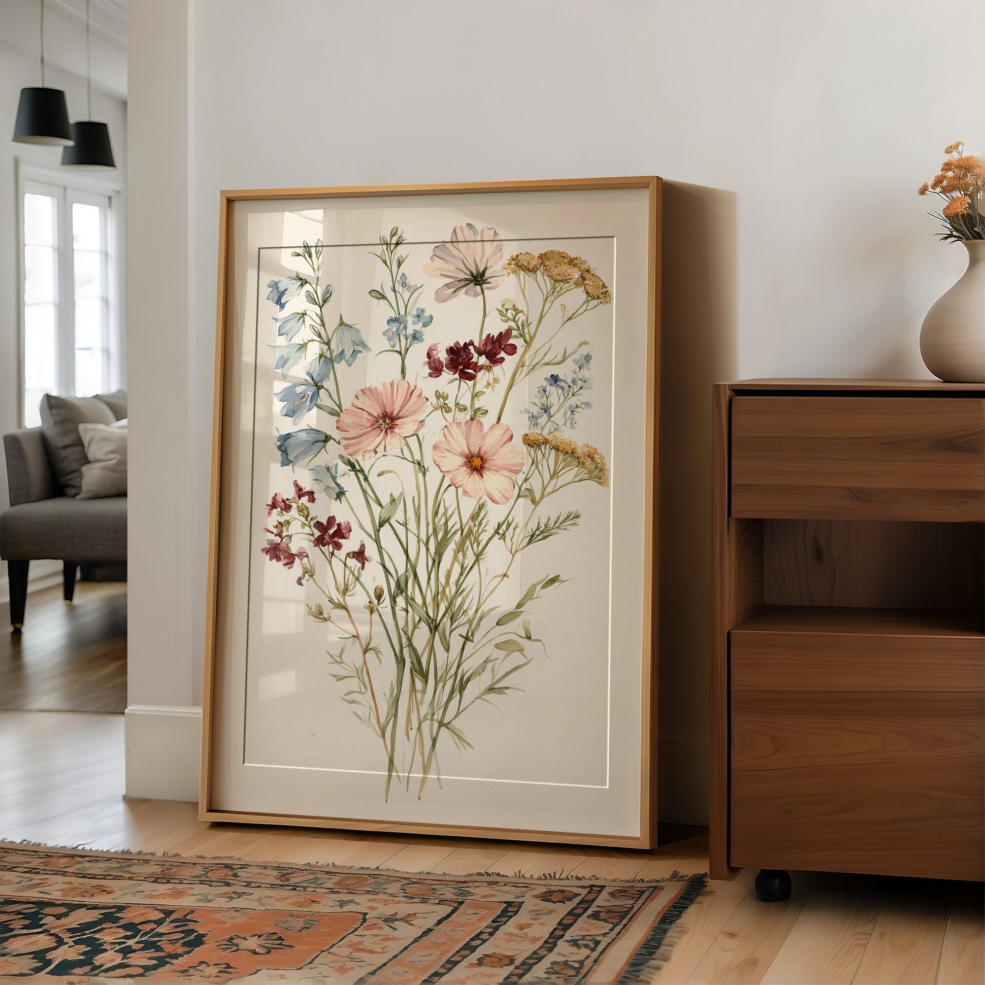 Wildflower Bouquet In Watercolor