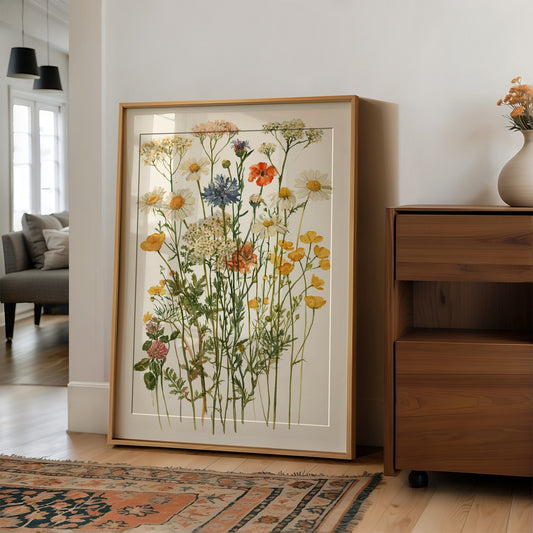 Meadow Row In Watercolor