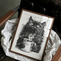 Cat After Too Much Coffee