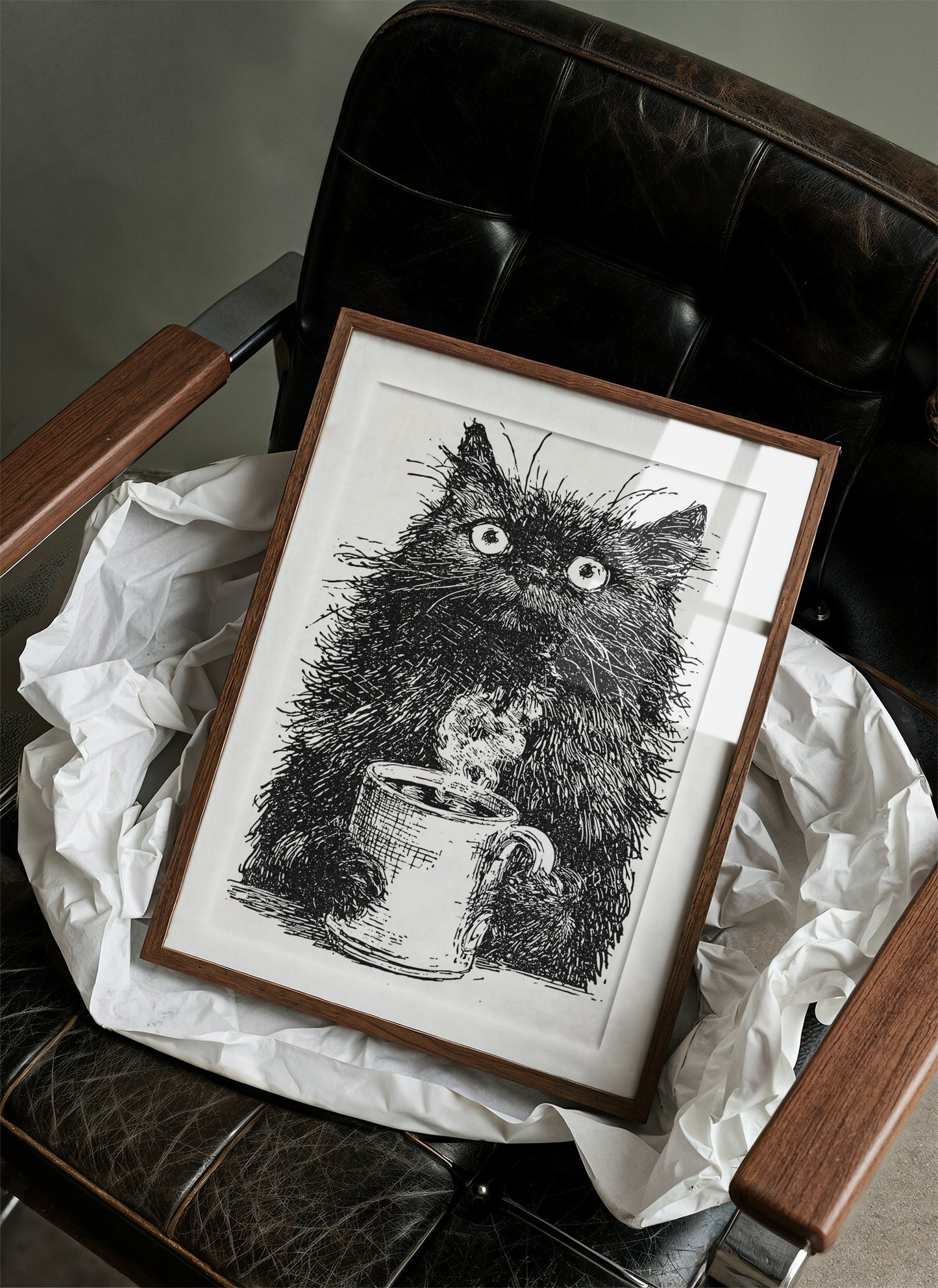 Cat After Too Much Coffee