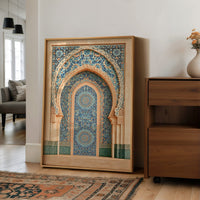 Moroccan Archway In Mosaic Blue