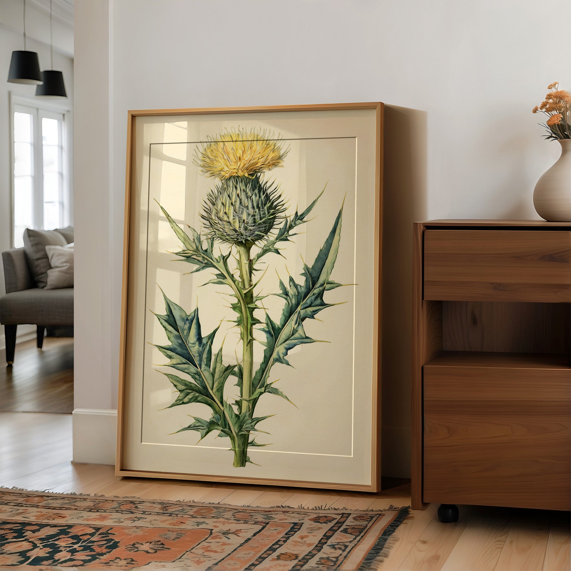 Thistle In Fine Botanical Detail