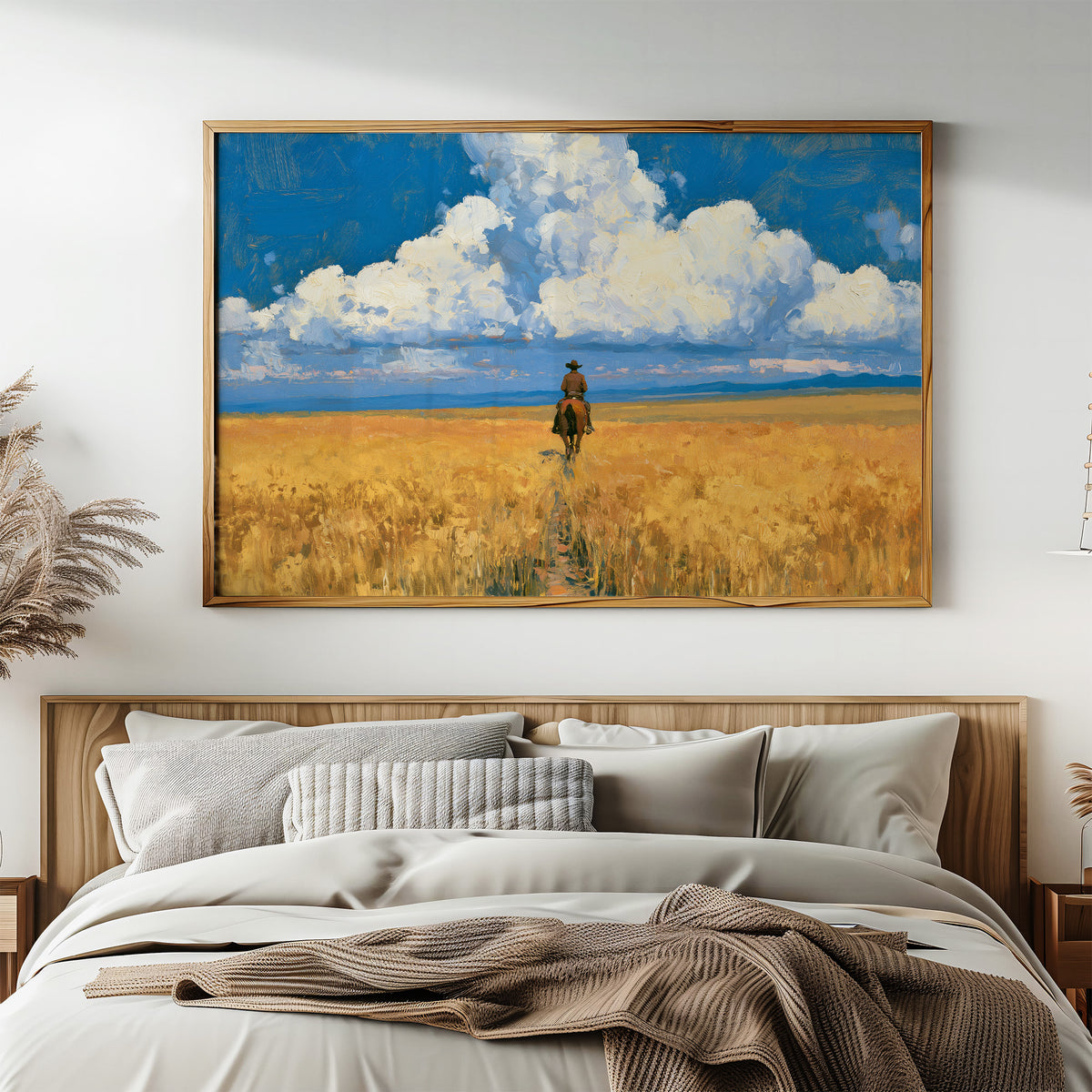 Rider Through the Golden Wheat