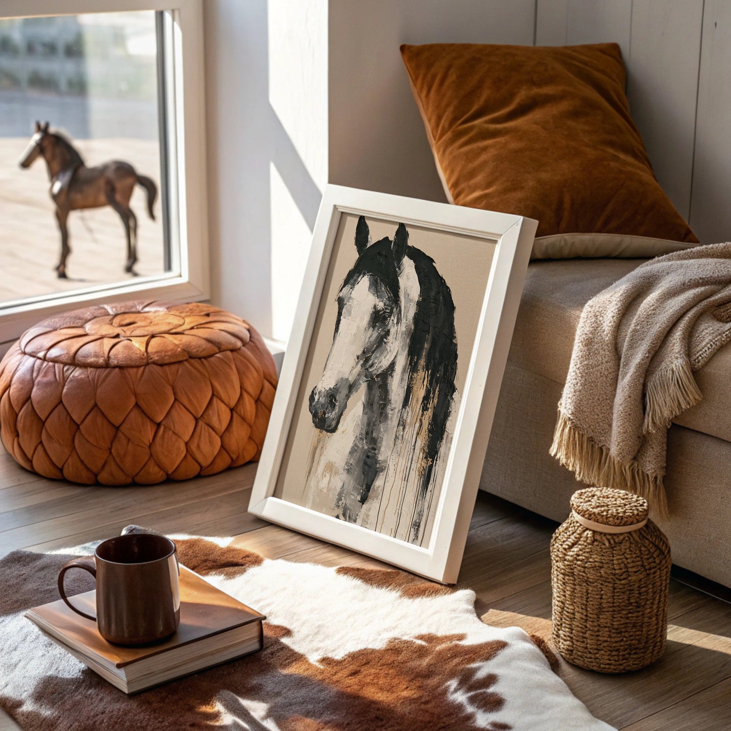 Drip Painted Stallion Study