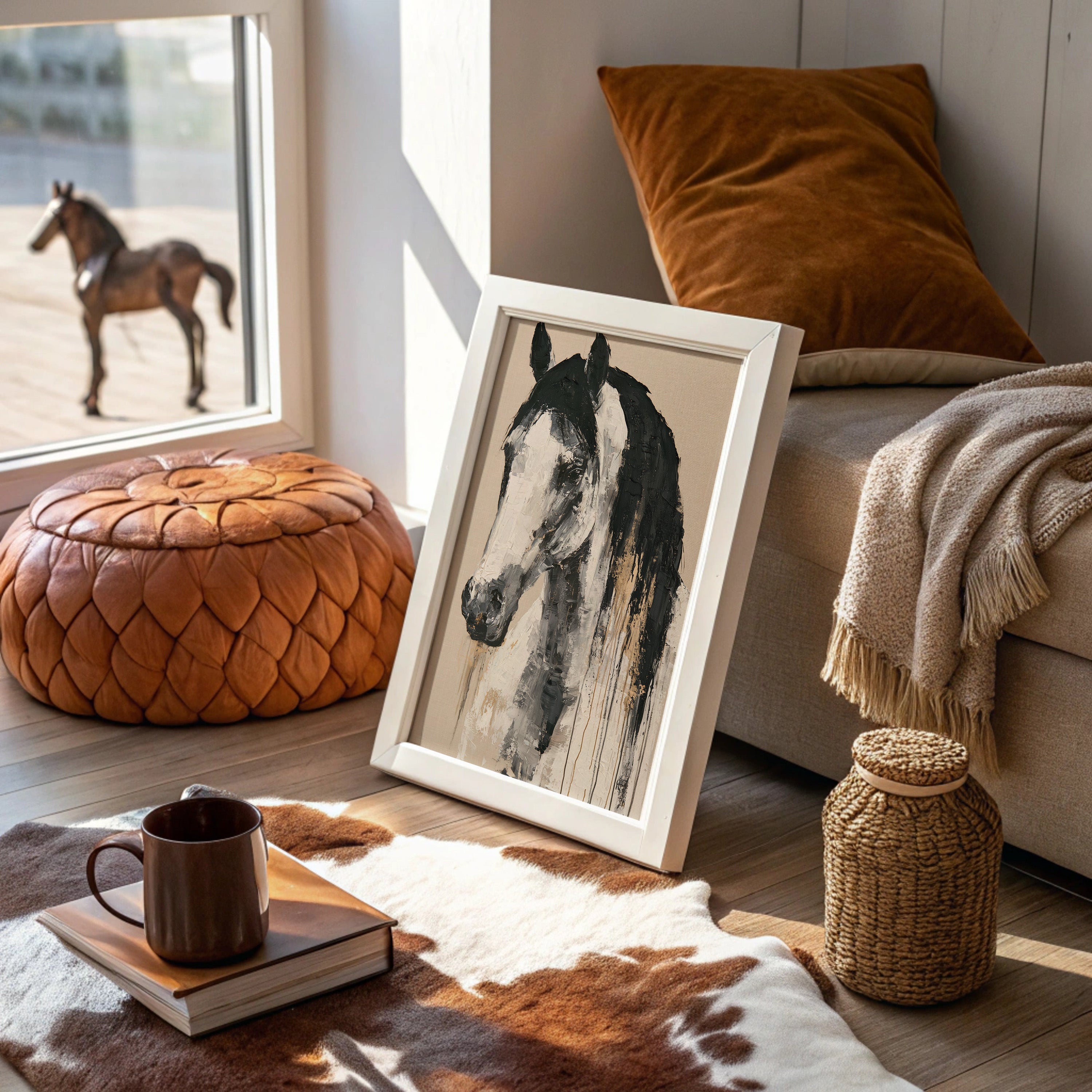 Drip Painted Stallion Study