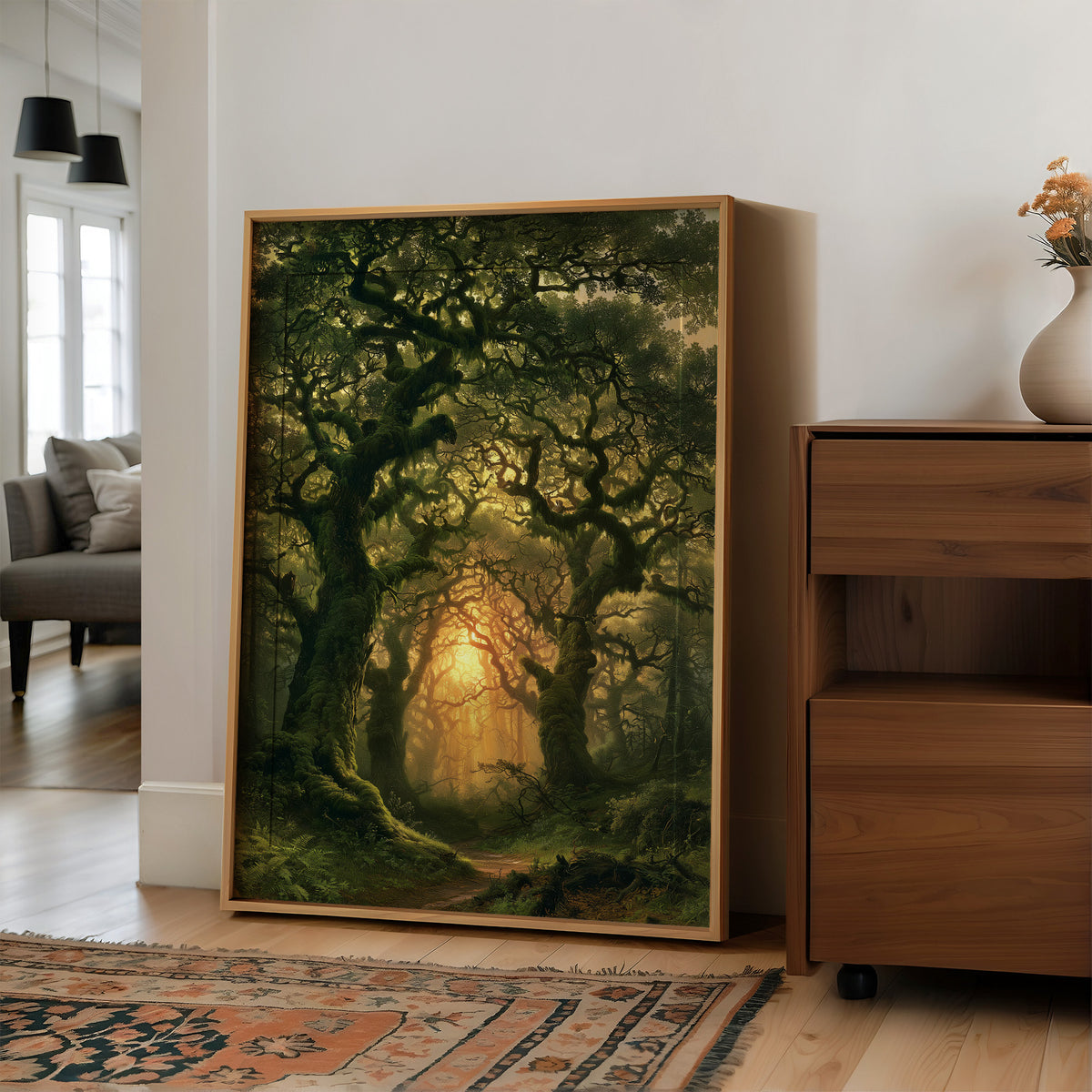 Where the Mossy Oaks Frame the Fire