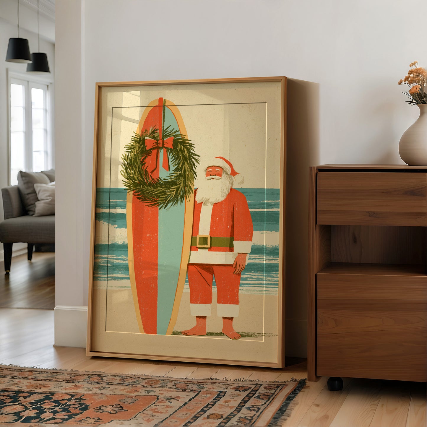 Beach Santa Skips the Sleigh
