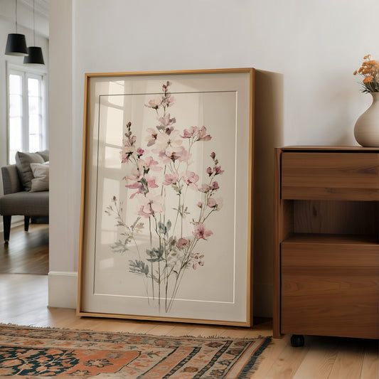 Wildflower Stems in Watercolor