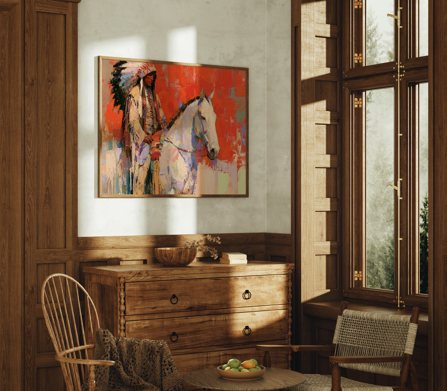 Portrait In Palette Knife
