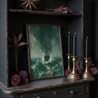 Ghost Ship in Green Squall