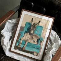 Donkey on a Turquoise Throne