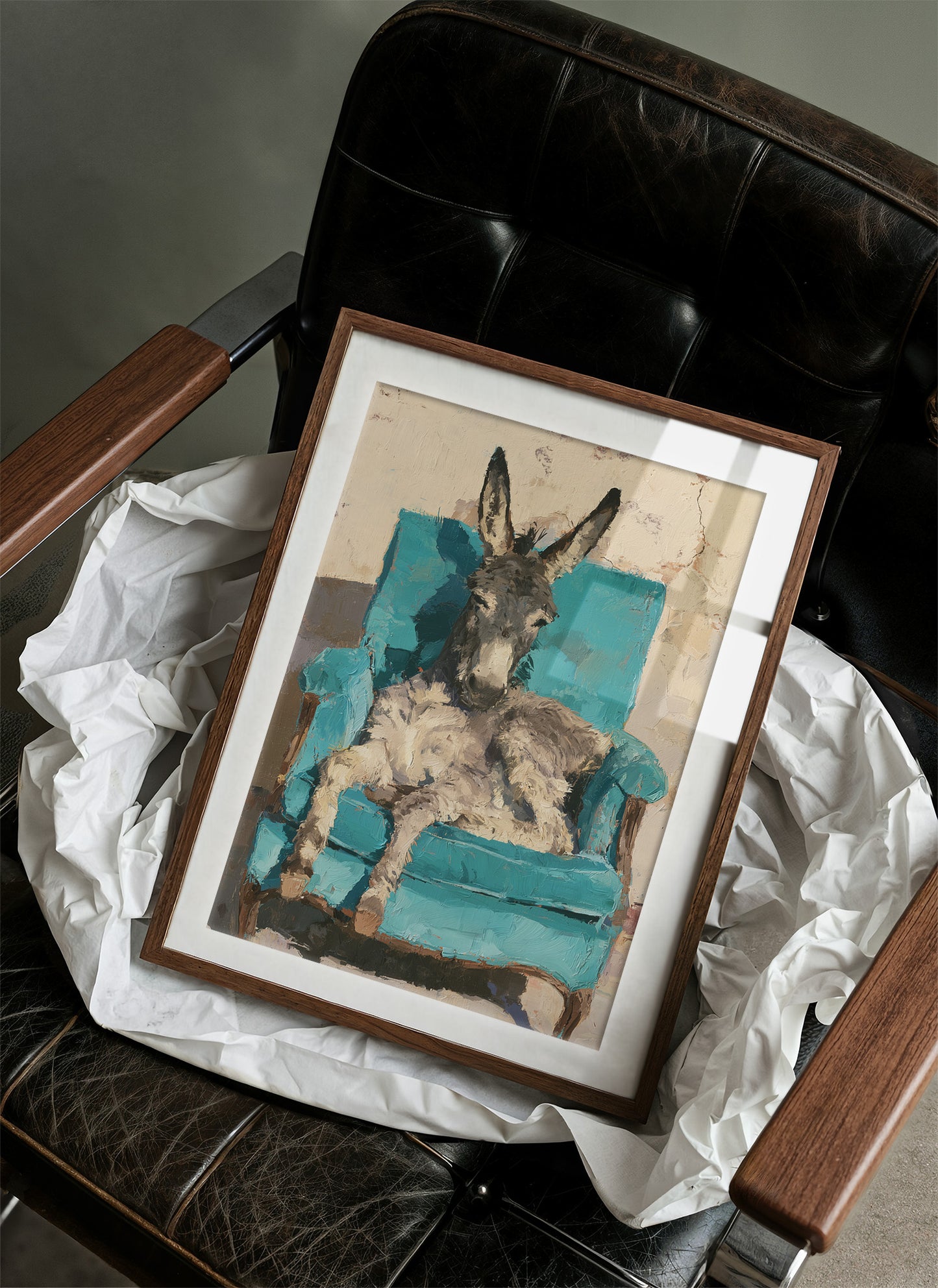 Donkey on a Turquoise Throne