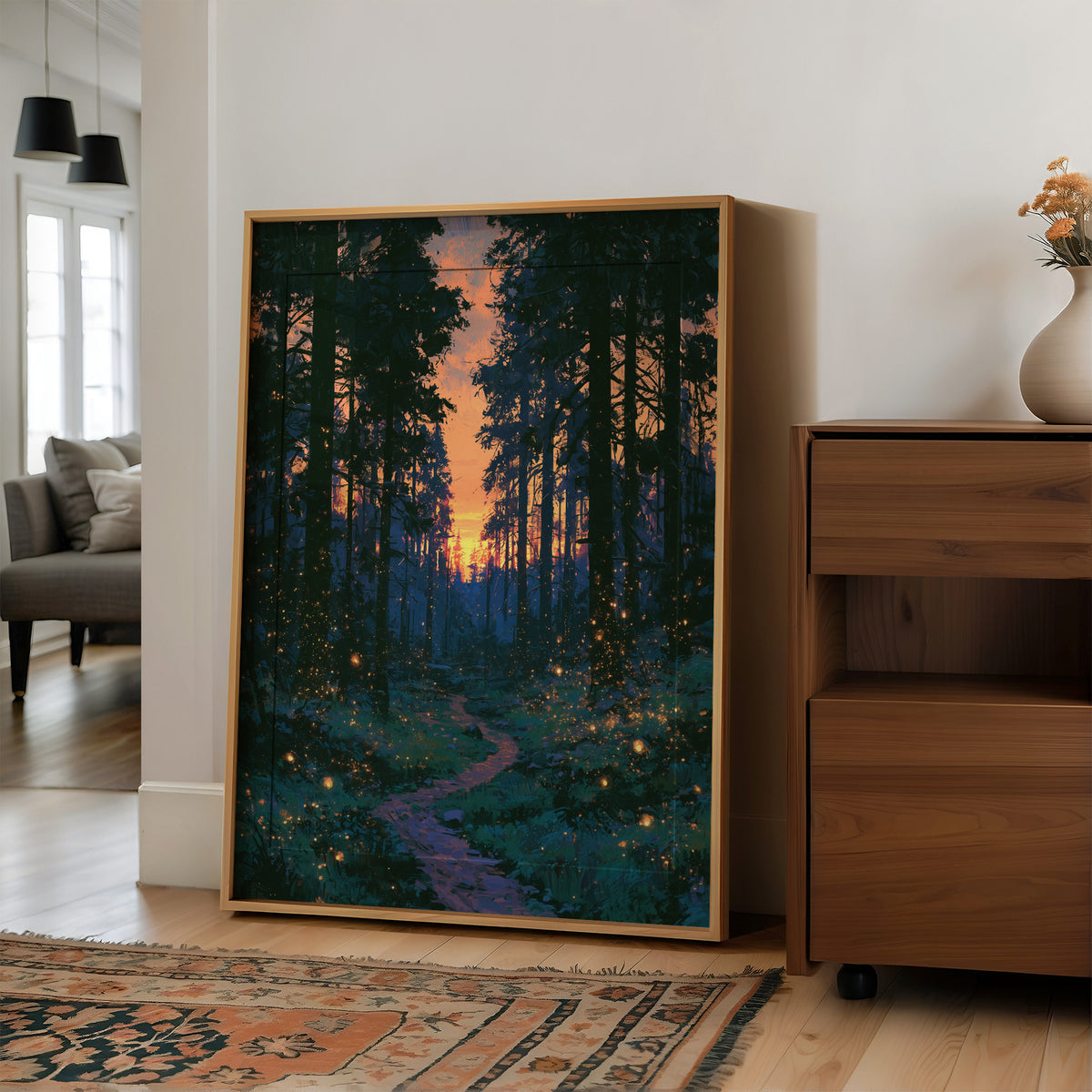 Fireflies at Dusk's Edge