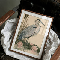 Heron at the Water Lilies
