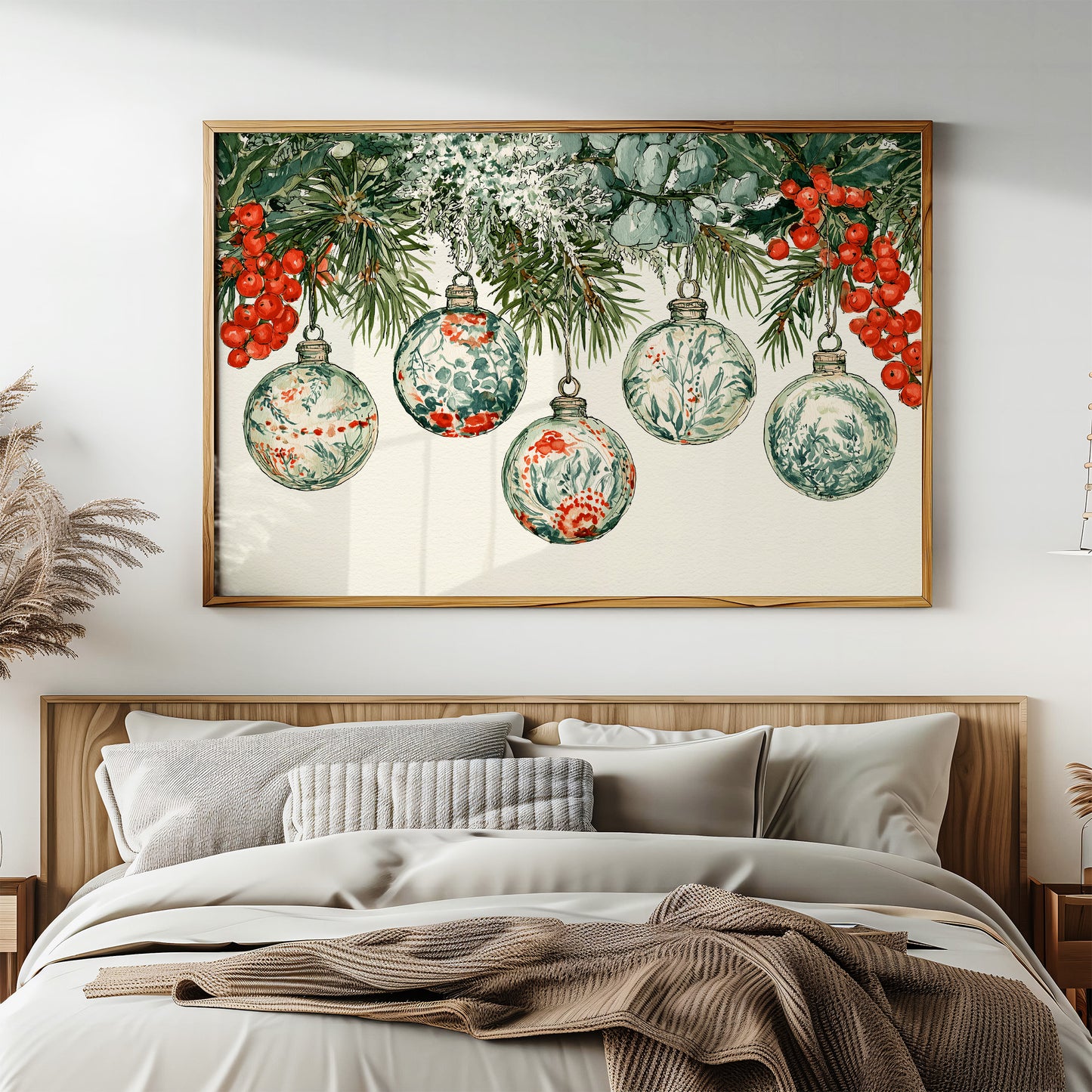 Painted Glass, Winter Berries