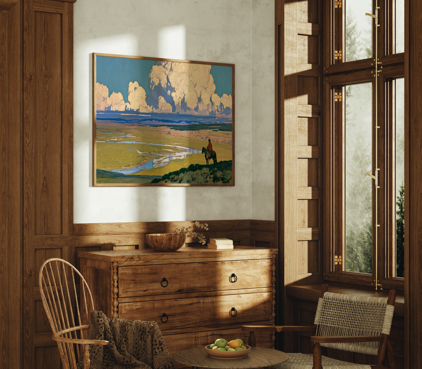 Overlooking The Winding River