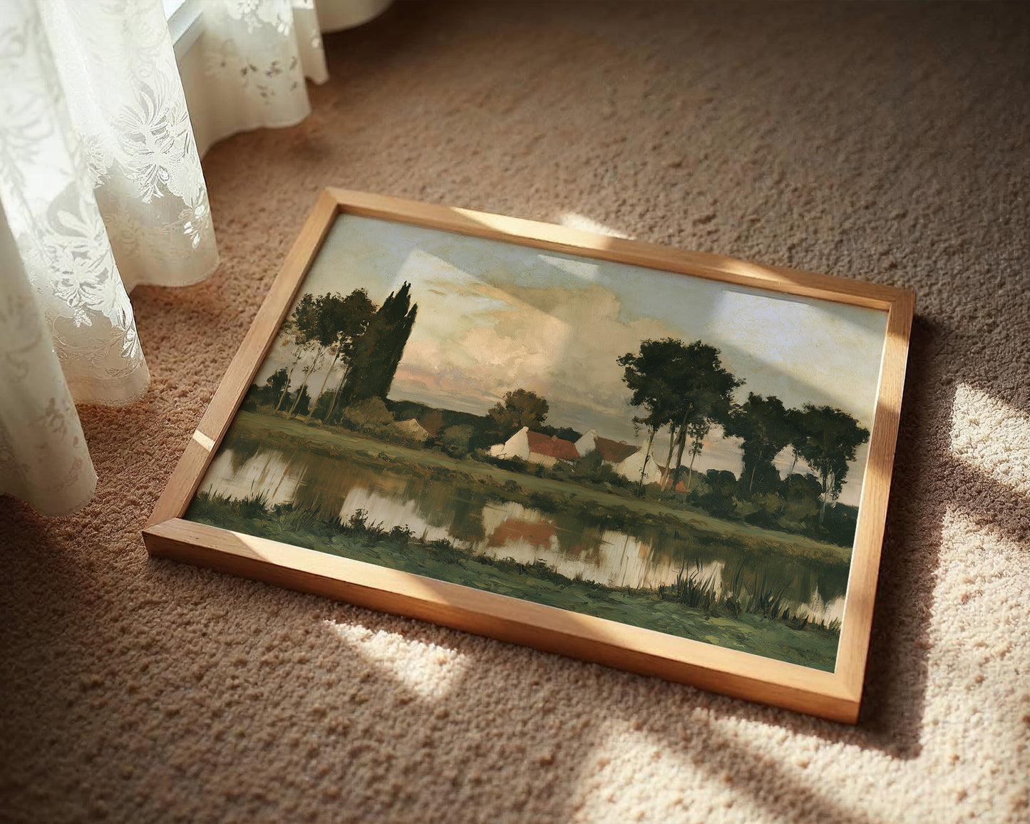 Village By Still Water