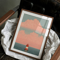 Coastal Horizon: Pastel Beacon