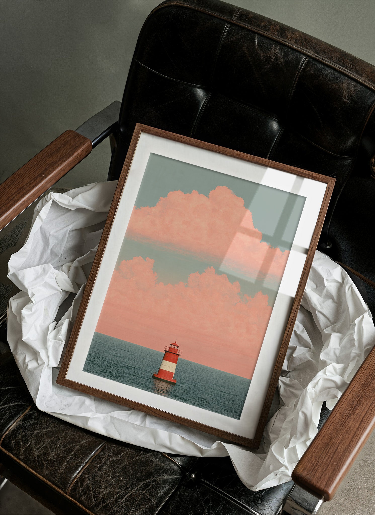 Coastal Horizon: Pastel Beacon