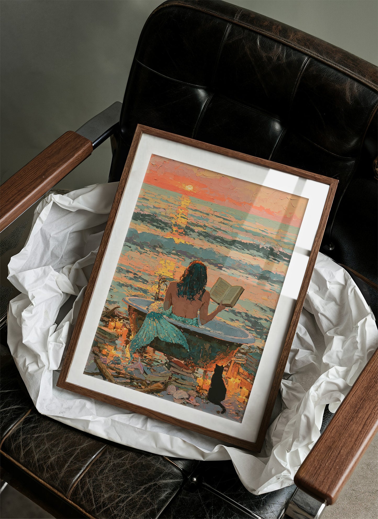 Sunset Soak: Ocean Library