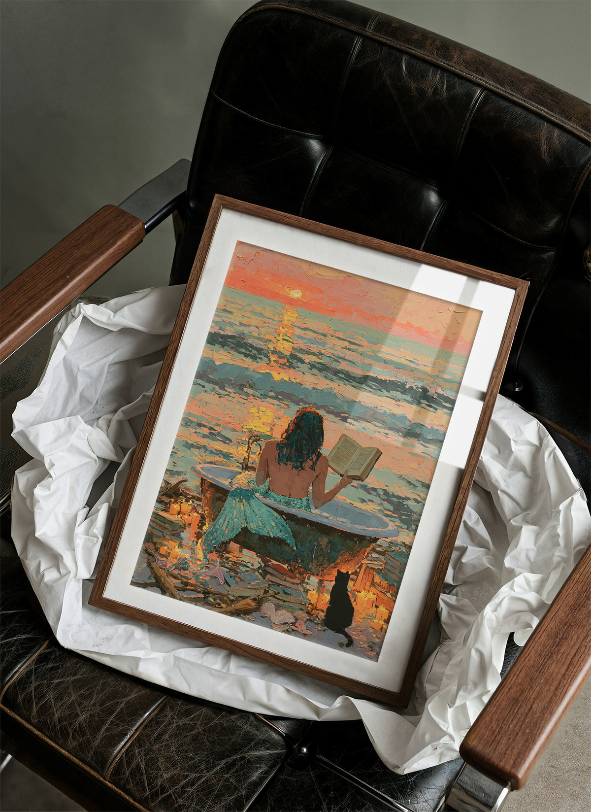 Sunset Soak: Ocean Library