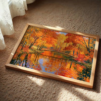 Autumn Bridge, Blazing Reflection