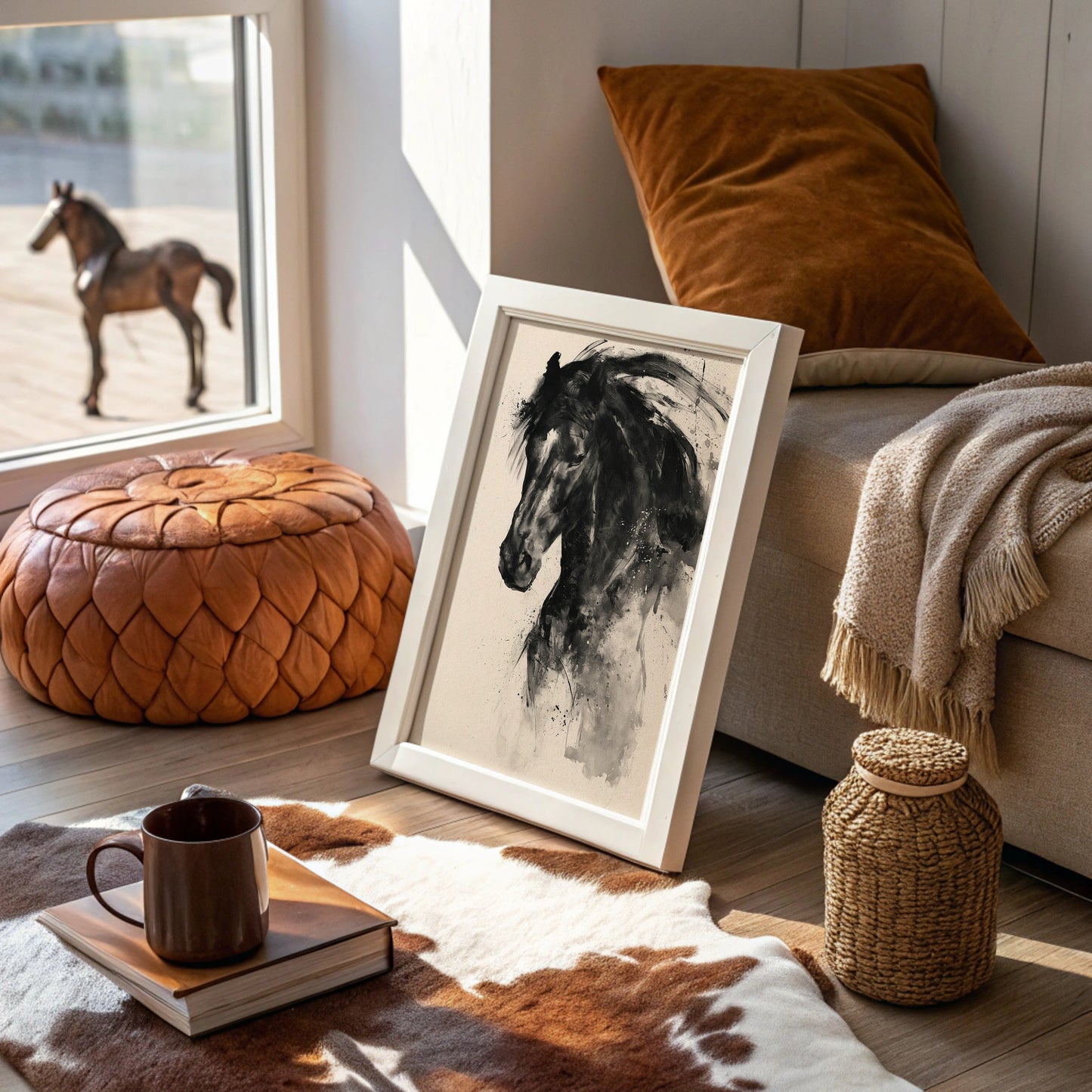 Unbridled Motion: Charcoal Stallion