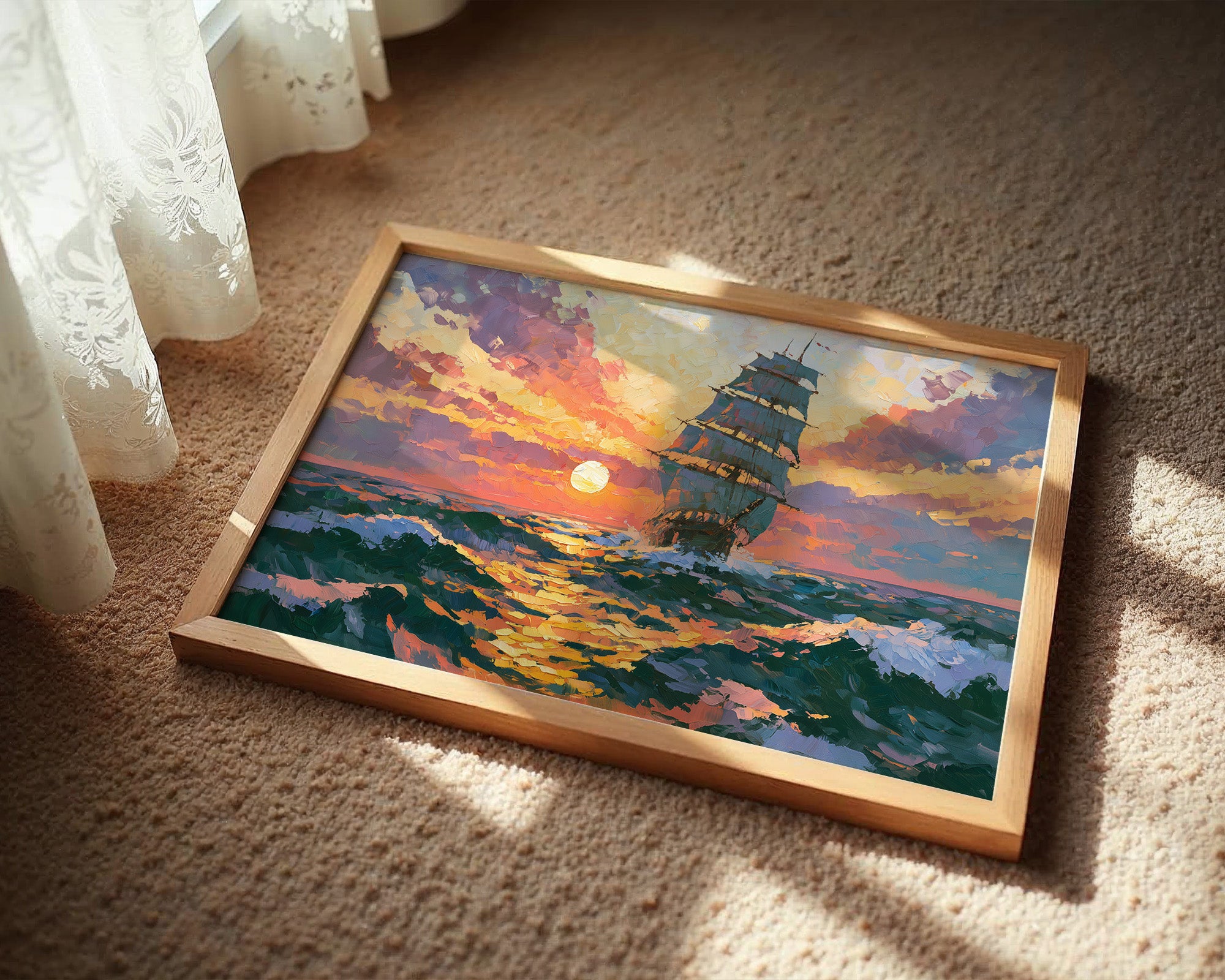 Tall Ship, Setting Sun