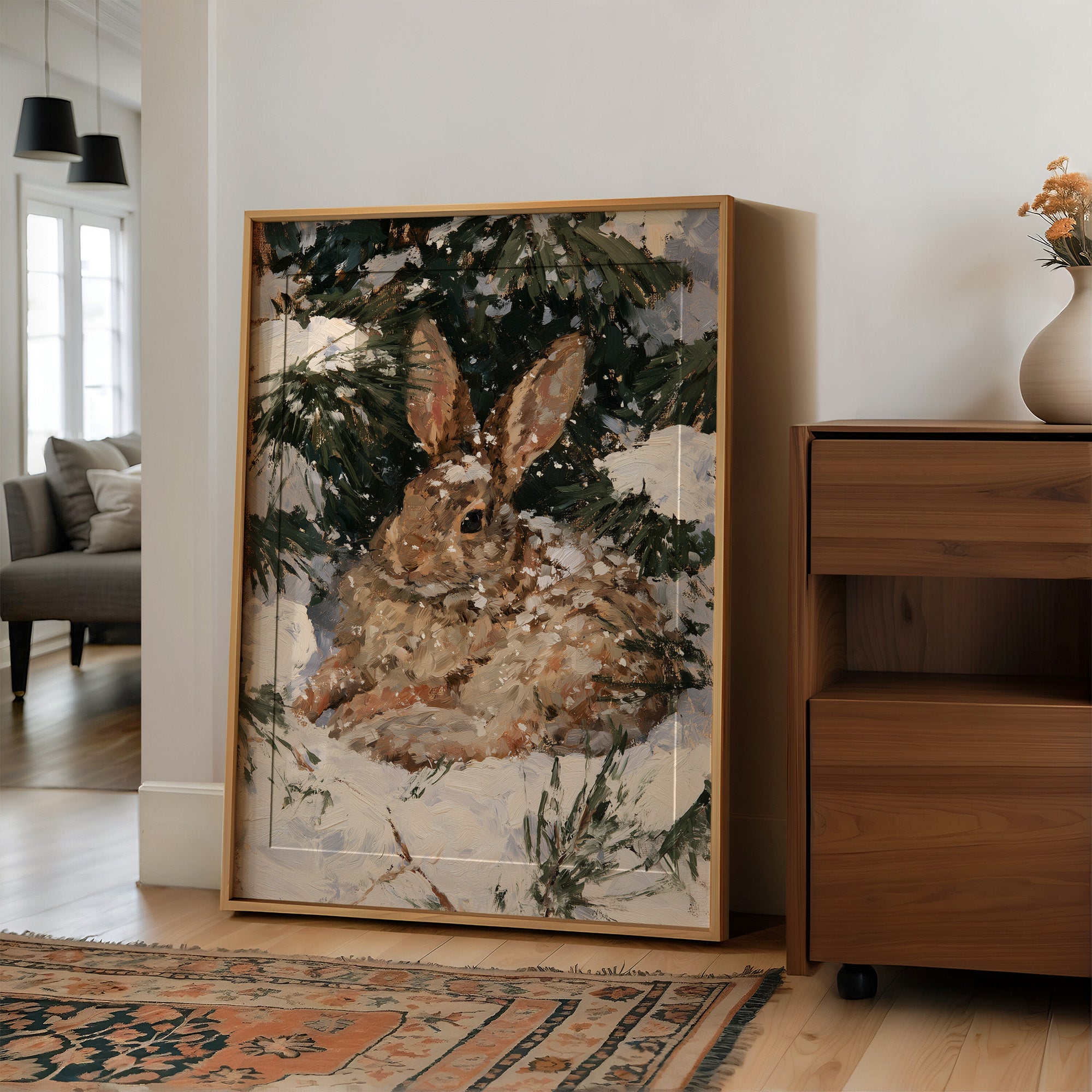 Winter Rabbit Hideaway