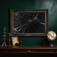 Tangled Threads, Black Canvas