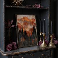 Layers of Autumn Pines