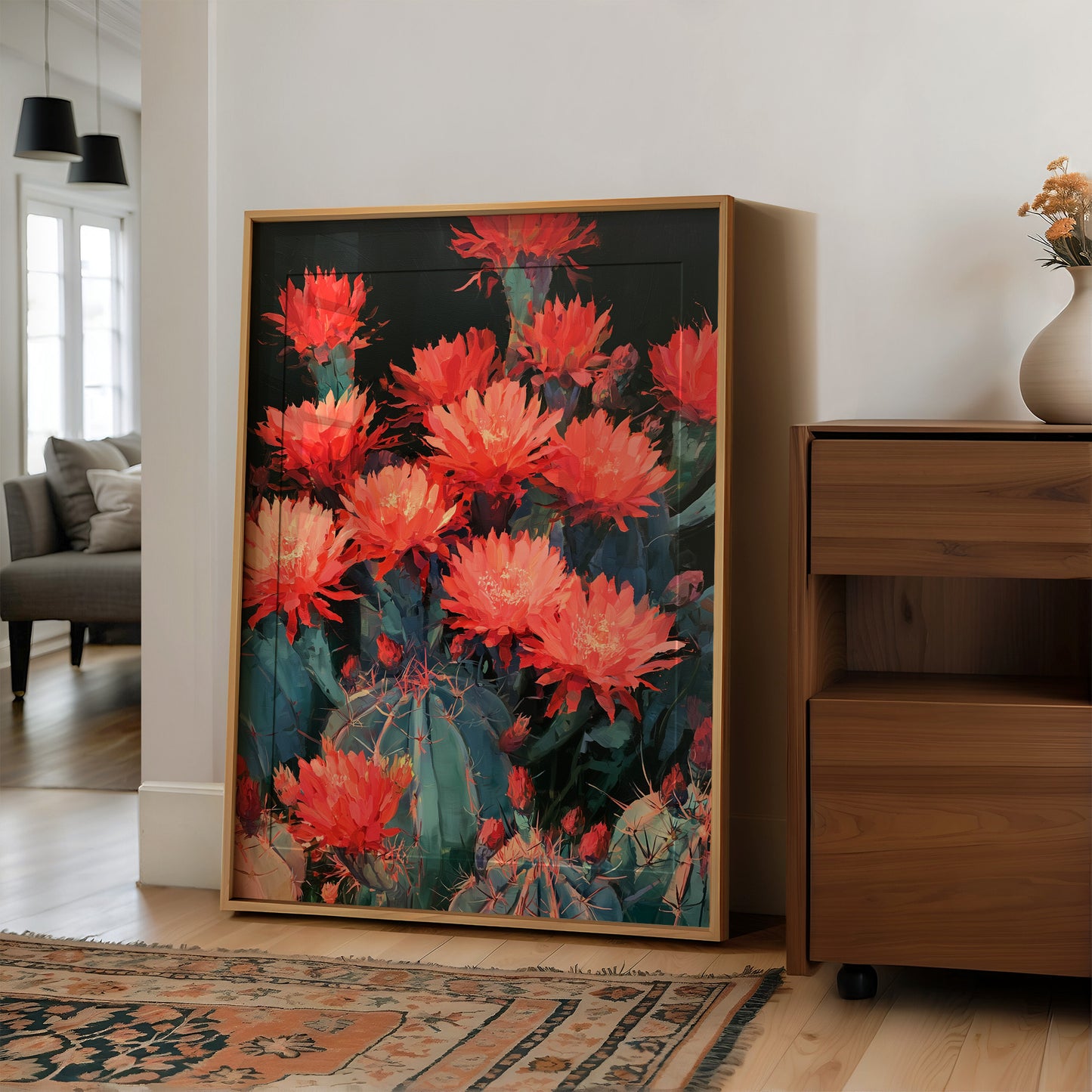 Cactus in Fire Bloom