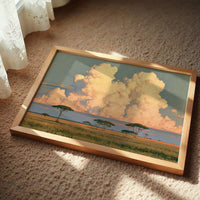 Savanna Under Cotton Clouds