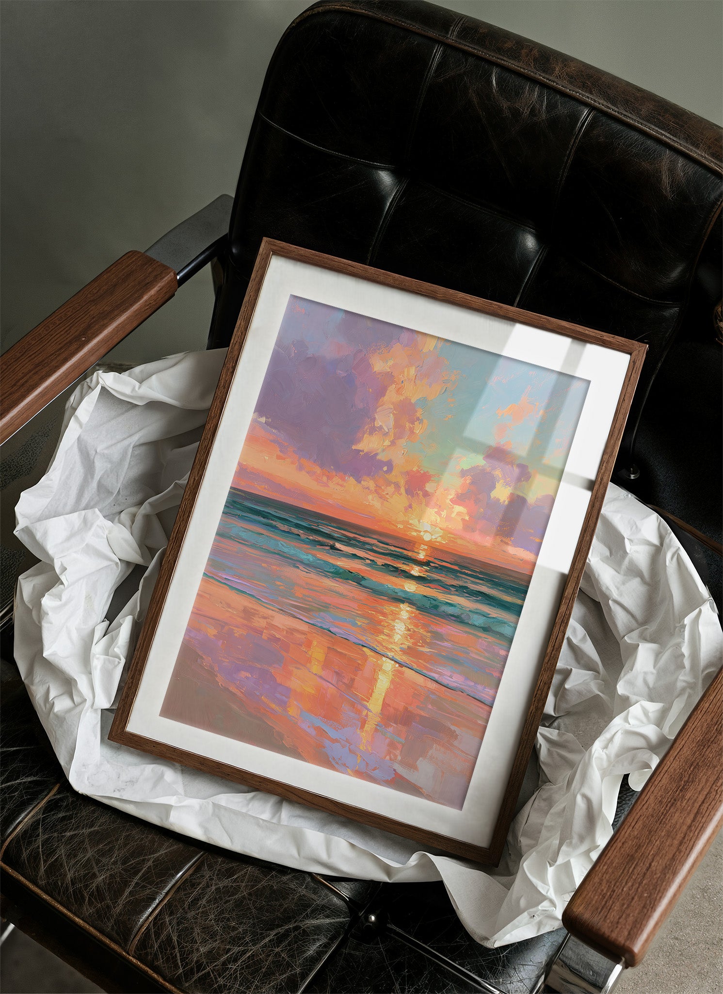 Sky on Fire at the Shore