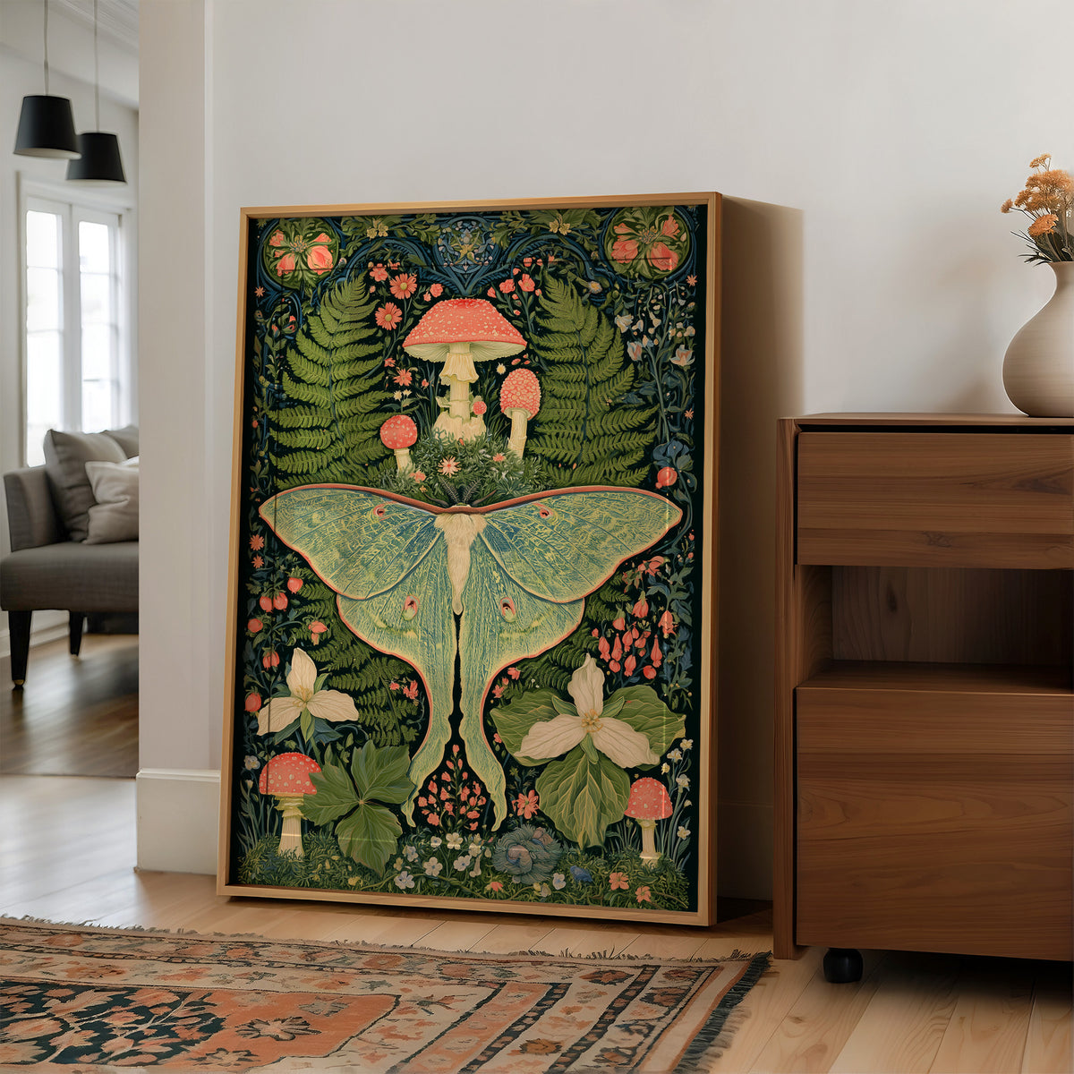 Luna Moth's Mushroom Court