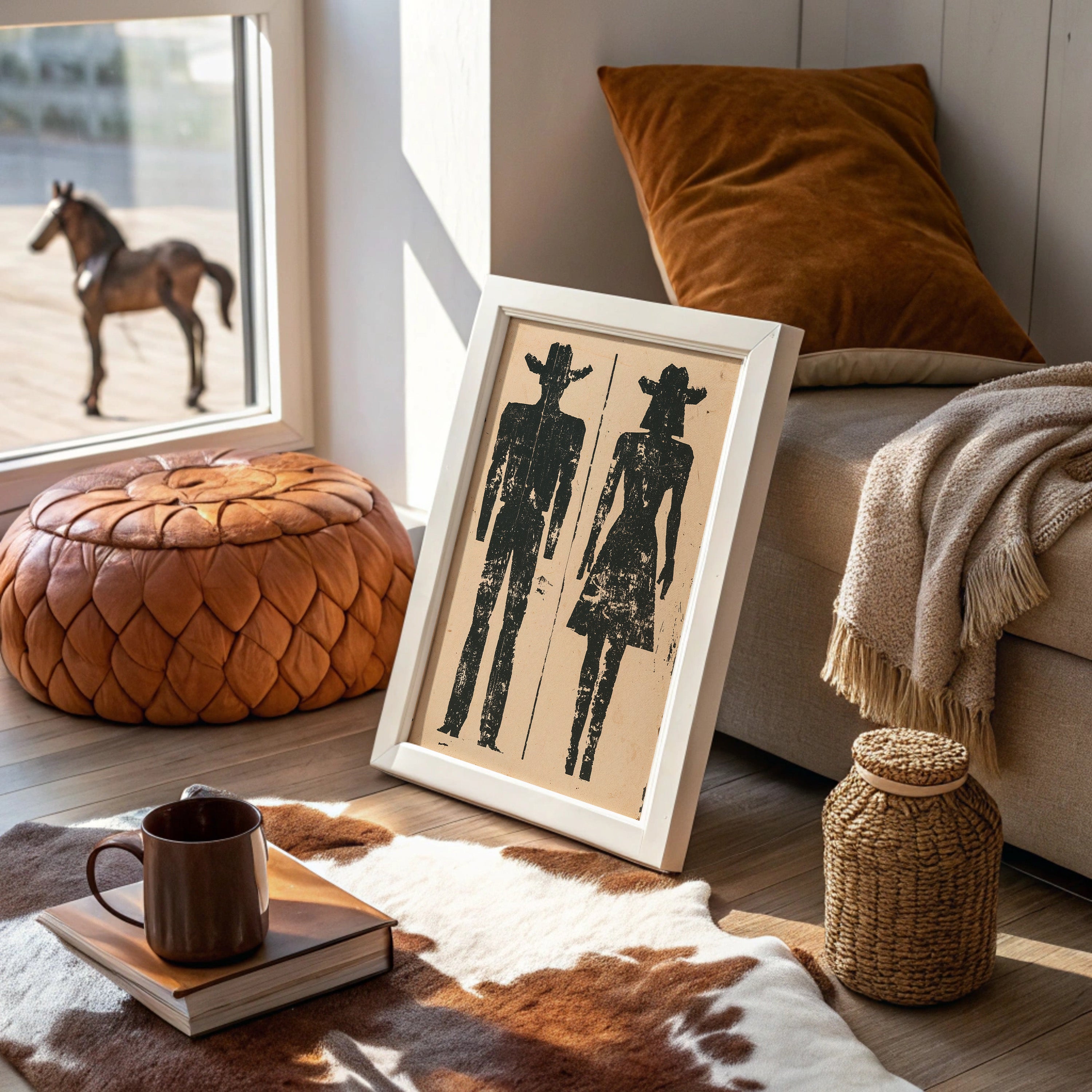 Cowboy and Cowgirl Silhouettes