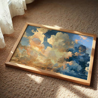 Golden Clouds Over Still Water