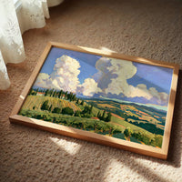 Twin Clouds Over The Vineyard Ridge
