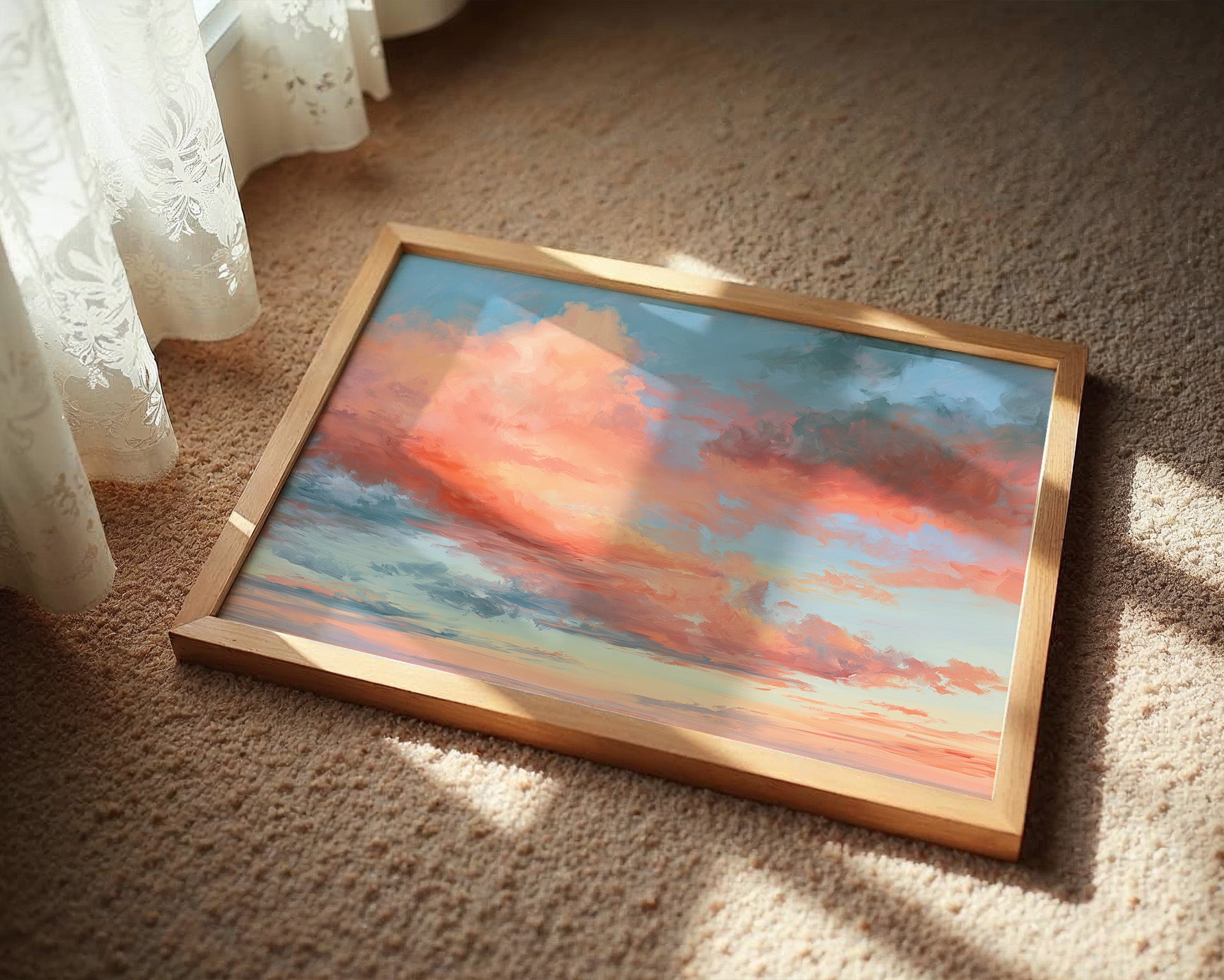 Coral Skies At Dusk