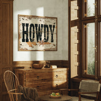 Howdy, Weathered Wood